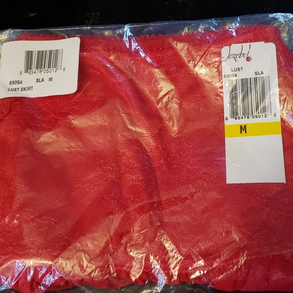 New Jezebel LUST Skirt Women's M~L Salsa RED Gift! - Picture 3 of 3